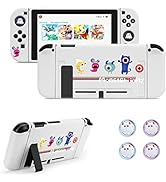 JINGDU Protective Case Compatible with Nintendo Switch 2017, Dockable TPU Cover Accessories for S...