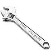 MAXPOWER 8-inch Adjustable Wrench Heavy Duty Spanner with Wide Caliber Opening, Premium Cr-V Stee...