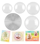 40 Pcs 3D Dimensional Shaker Domes ,4 Sizes Diameter with 17Pcs/Set Circles Metal Dies for Card M...
