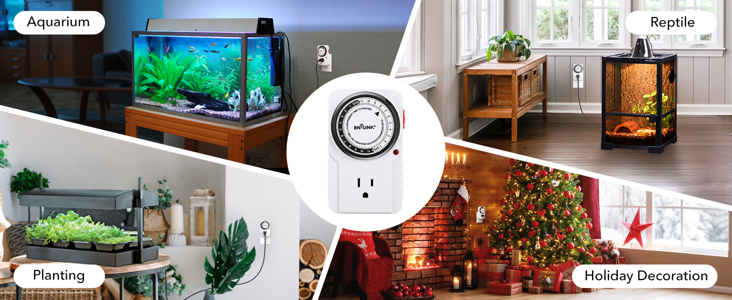 Plug in timers for electrical outlets