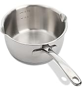 DEAYOU 18/10 Stainless Steel Butter Warmer Pan, 0.8-Quart Measuring Saucepan with Dual Pour Spout...