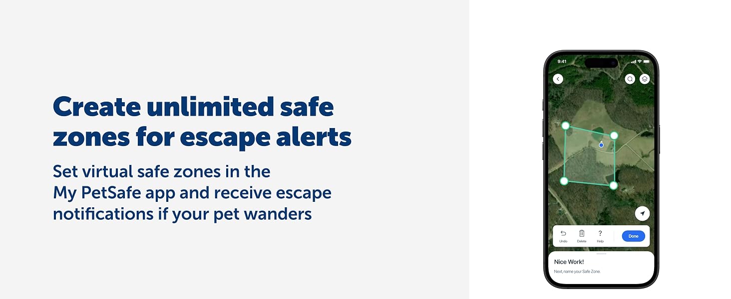 Create unlimited safe zones for escape alerts