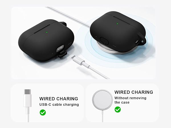Supports wireless and wired charging