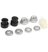 1 Set ?E-Bike Hub Motor Axle Nut Kit, M12 Front Lock Nut with Lock Washer and Cover for 12mm Shaf...