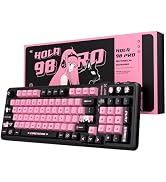 AUSDOM 98Pro Wireless Mechanical Keyboard, Triple Mode Hot-swappable Gaming Keyboard with Bluetoo...