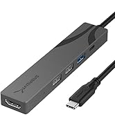 SABRENT Multi-Port USB-C Hub with Power Delivery, HDMI Out, 3 USB A Ports, 4K@60Hz, 90W PD, Alumi...
