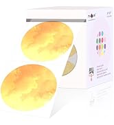 PARLAIM 3 Inch Watercolor Orange Circle Thermal Sticker Labels, Self-Adhesive Round Address Label...