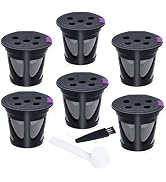 6 Pcs Refillable Coffee Filters Cup Compatilbe with K-Supreme and K-Supreme Plus Coffee Maker,Reu...