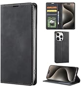 EYZUTAK Wallet Phone Case for iPhone 16 Pro Max, Premium PU Leather Flip Case with Card Holder Ca...