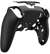 eXtremeRate Custom Back Housing Bottom Shell Compatible with ps5 Edge Controller, Black DIY Repla...