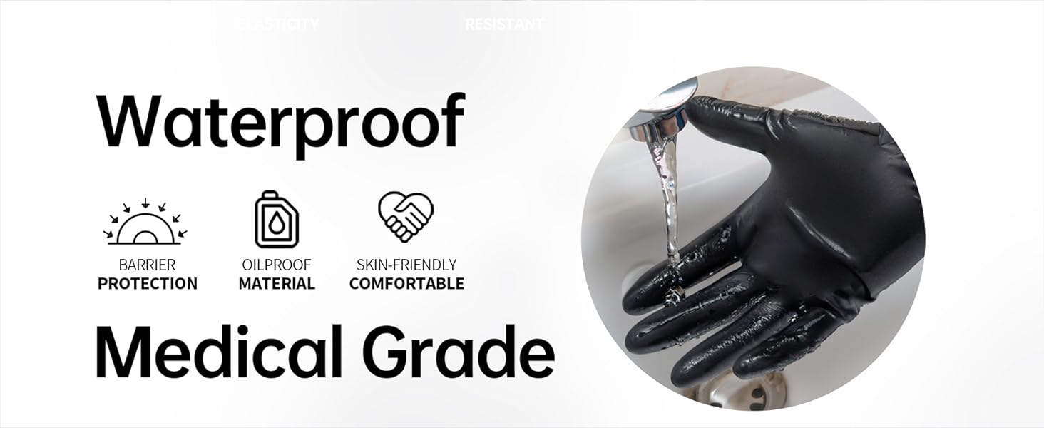 waterproof medical grade barrier protection gloves