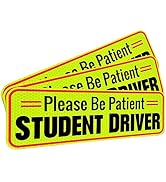 Student Driver Magnet Car Signs for The Novice or Beginner. Better Than A Decal or Bumper Sticker...