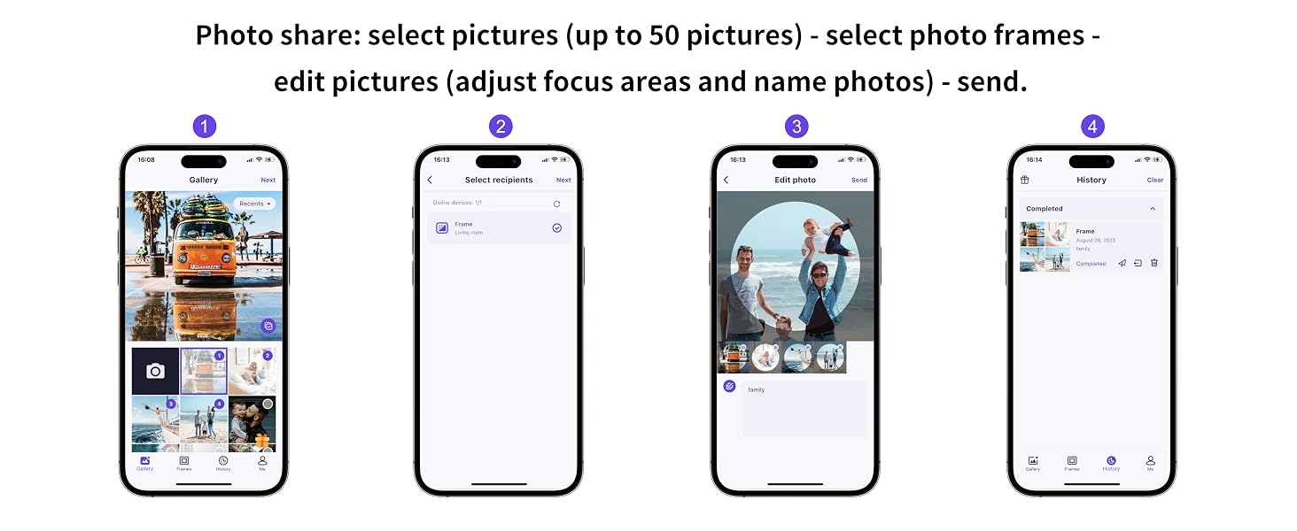 Photo Frame with HD Wide Angle