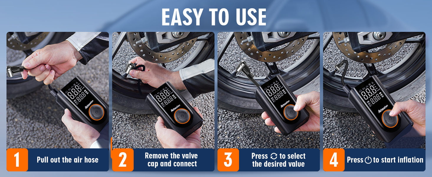 150PSI Tire Inflator Portable Air Compressor