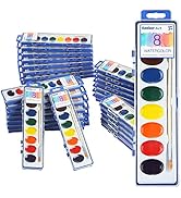 Keebor 8-Color Watercolor Paint Set for Kids, 36 Pack Washable Watercolors for Party Favors, Gift...