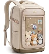 MATEIN HER Travel Backpack 18x14x8 with Clear Ita Bag Pocket, TSA Airline Approved Underseat Back...