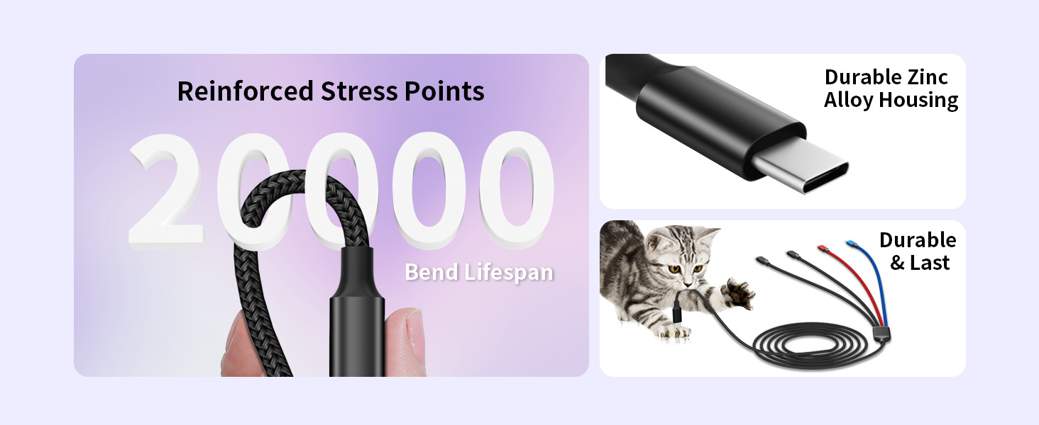 usb c 4 in 1 multi charging cable