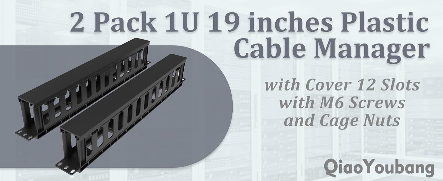 1u plastic cable manager