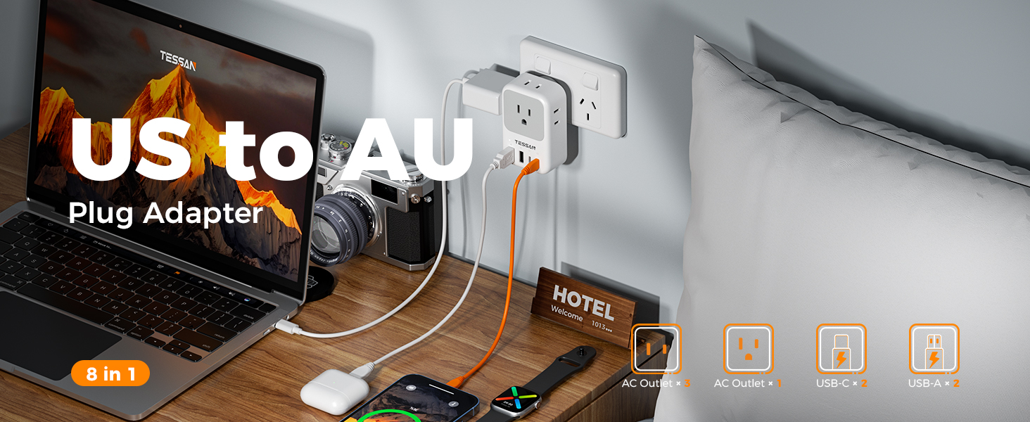 US to Australia Plug Adapter