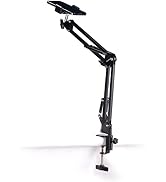 PHOTOMYNE Sturdy Flexible Overhead Phone Mount for Desk, Table, Office, Kitchen with Clamp for Ph...