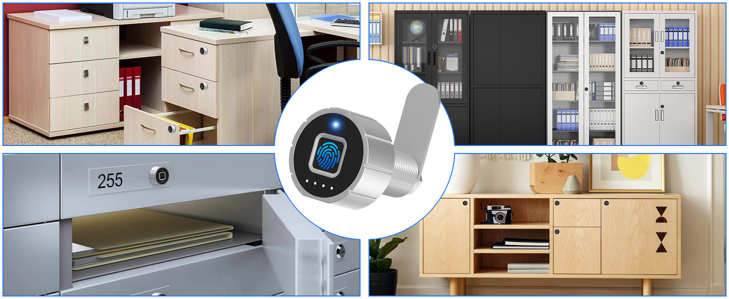 fingerprint cabinet door lock