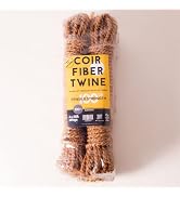 GrowByCoco Gardening Twine, Coconut Fiber Twine, Coir Fiber Rope, Coir Fiber Twine Length 200 Fee...