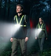Viccux 800LM Ultra Bright & 7+2 Modes Running Lights for Runners, 45° Beam & 360° Reflective Vest...
