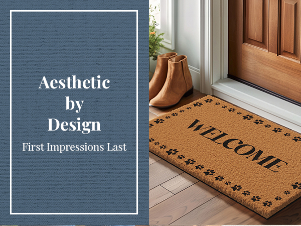 Paw Doormat outdoor welcome mat Front door mat Slip-proof Non-slip rubber backing Exterior door mat