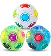 Vdealen Magic Rainbow Puzzle Ball, Fidget Ball Puzzle Brain Teaser Fidget Toy- Birthday Party Eas...