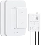 TREEWELL 3 Way Wireless Light Switch and Receiver Kit, 200FT RF Range Remote Control Light Switch...
