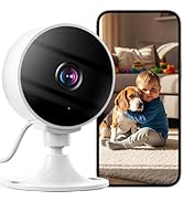 Elelink 3MP Indoor Security Camera, Cameras for Home Security with 25ft Night Vision, AI Detectio...