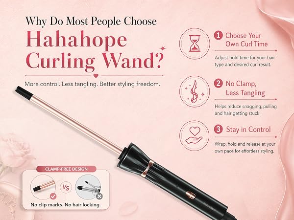3/8 Inch Curling Iron Wand