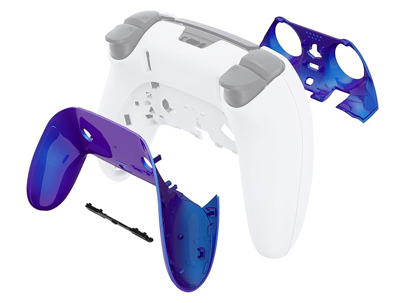 eXtremeRate Top Bottom Decorative Trim Shell For ps5 Edge Controller Replacement Shell Plates Cover
