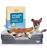 Orthopedic Sofa Dog Bed - Ultra Comfortable Dog Bed for Medium Dogs - Breathable & Waterproof Pet...
