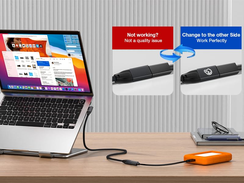 USB C 3.2 extension cable USB C monitor extension cable supports up to 4K@60Hz