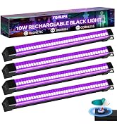 YQNLIFA 5000mAh Rechargeable Black Light Bar, Battery Powered Black Lights for Glow Party, Cordle...
