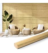 Art3d Natural Bamboo Wall Panel for Interior Wall Decor, Renewable Pole Wrap Wainscoting Paneling...