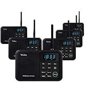 Wuloo Intercoms Wireless for Home 1 Mile Range 22 Channel 100 Digital Code Display Screen, Wirele...