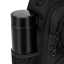 Fishing Sling Pack, Fishing Bag With Rod Holder