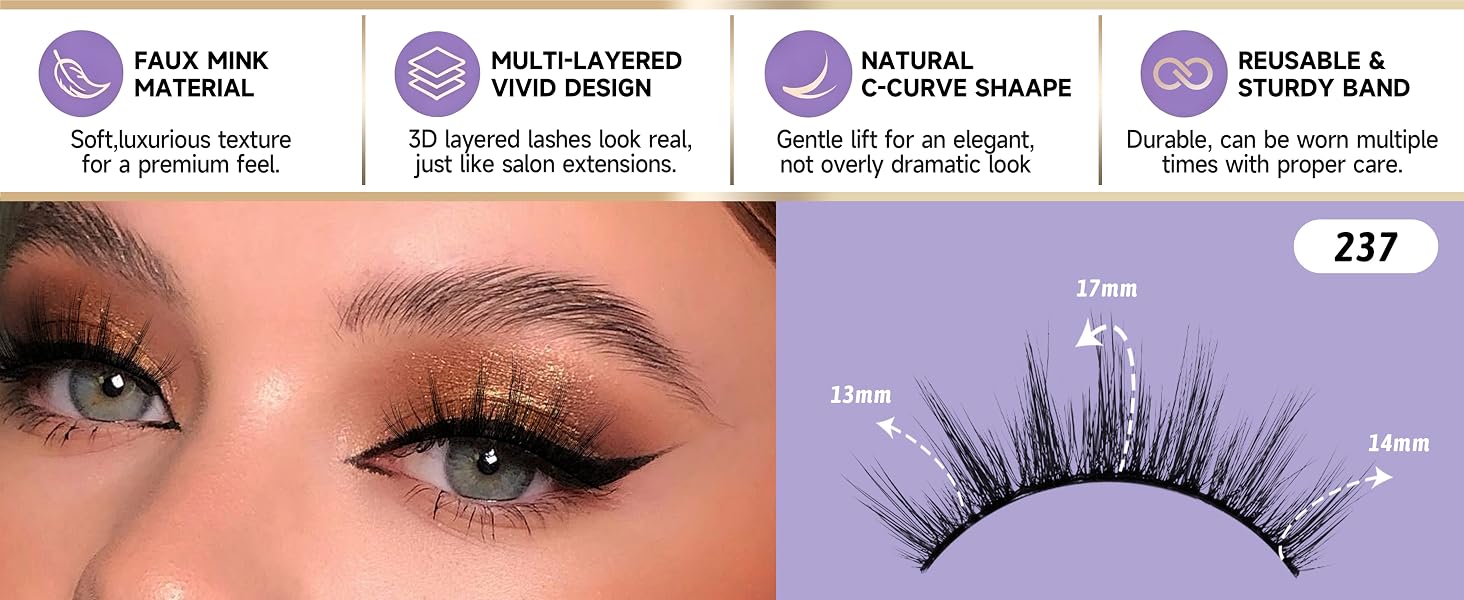 false lashes wispy eye lashes