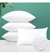 OTOSTAR Outdoor Waterproof Throw Pillow Inserts, Set of 4 Premium Rectangle Form Cushion Stuffer ...