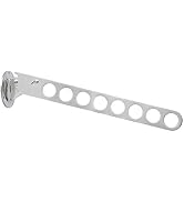 Alise Wall Mounted Clothes Drying Rack, Stainless Steel Adjustable Laundry Room Hanging Rack, Lau...