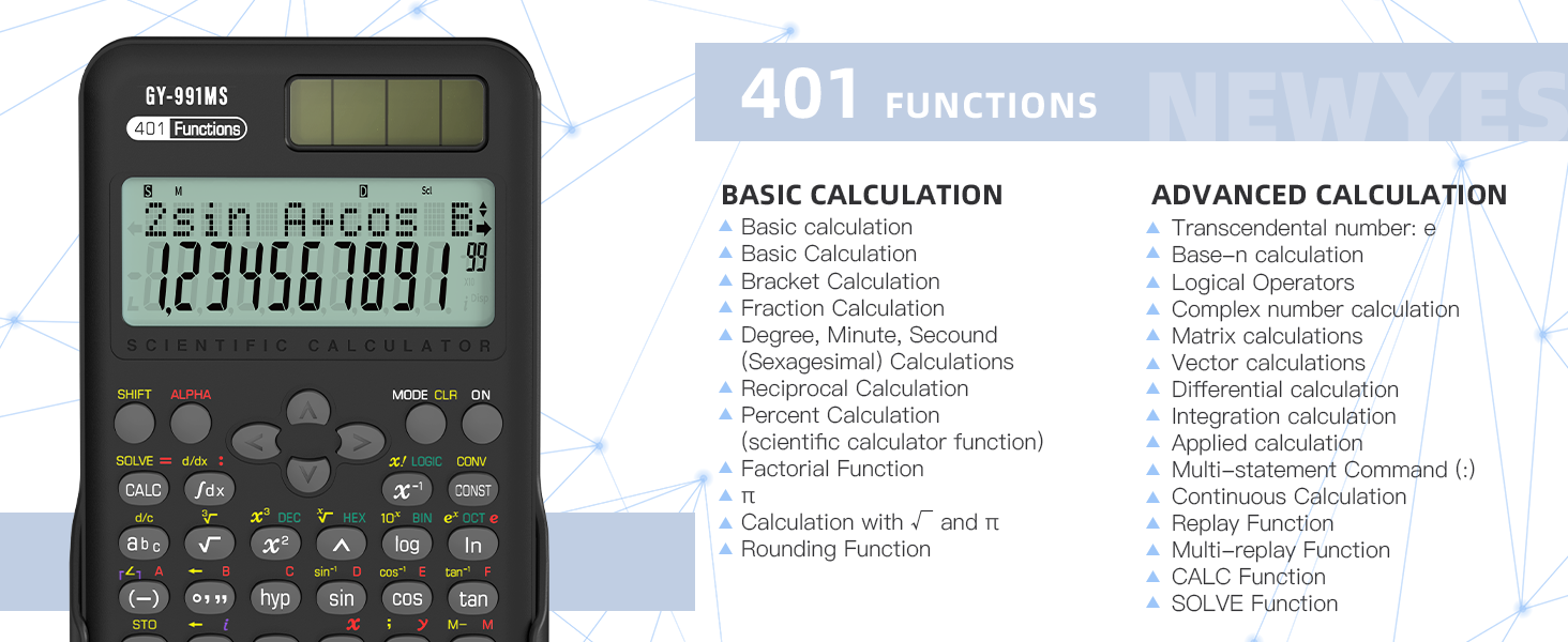 Dust-proof & Portable calculator