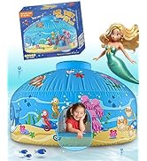 Skywin Air Tent Fort Large Ocean with Door Playhouse for Kids - Inflatable Kids Fort Sets Up and ...