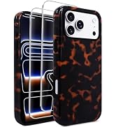 J.west Compatible with iPhone 17 Pro Max Case 6.9 inch with 2 Pack Tempered Glass Screen Protecto...