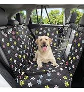 Dog Car Seat Cover, 600D Heavy Durable Dogs Seat Cover for Back Seat, 100% Waterproof Scratch Pro...