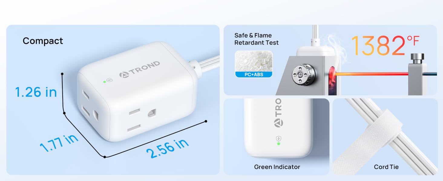 extension cord flat wall plug