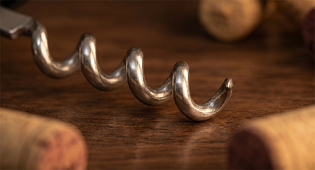 Stainless steel wine corkscrew spiral worm