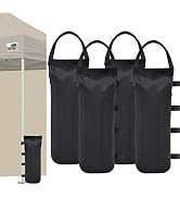 Eurmax USA Weight Capacity 112 LBS Extra Large Pop up Canopy Weights Sand Bags for Ez Pop up Cano...
