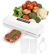 GUMLCOOD 6-in-1 Food Vacuum Sealer Machine, Vacuum Sealer for Food with Pulse Function, 55kpa Foo...